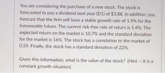 please show answer in excel You are considering the purchase of a
