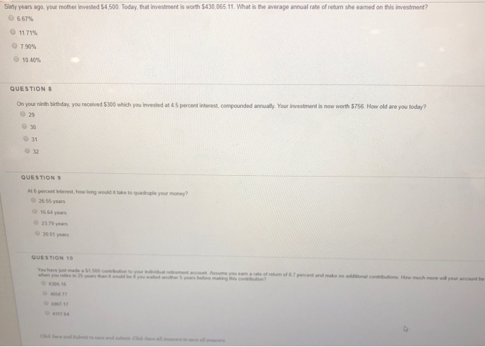 free interest QUESTION 2 Kurt won a lottery and will receive $1000