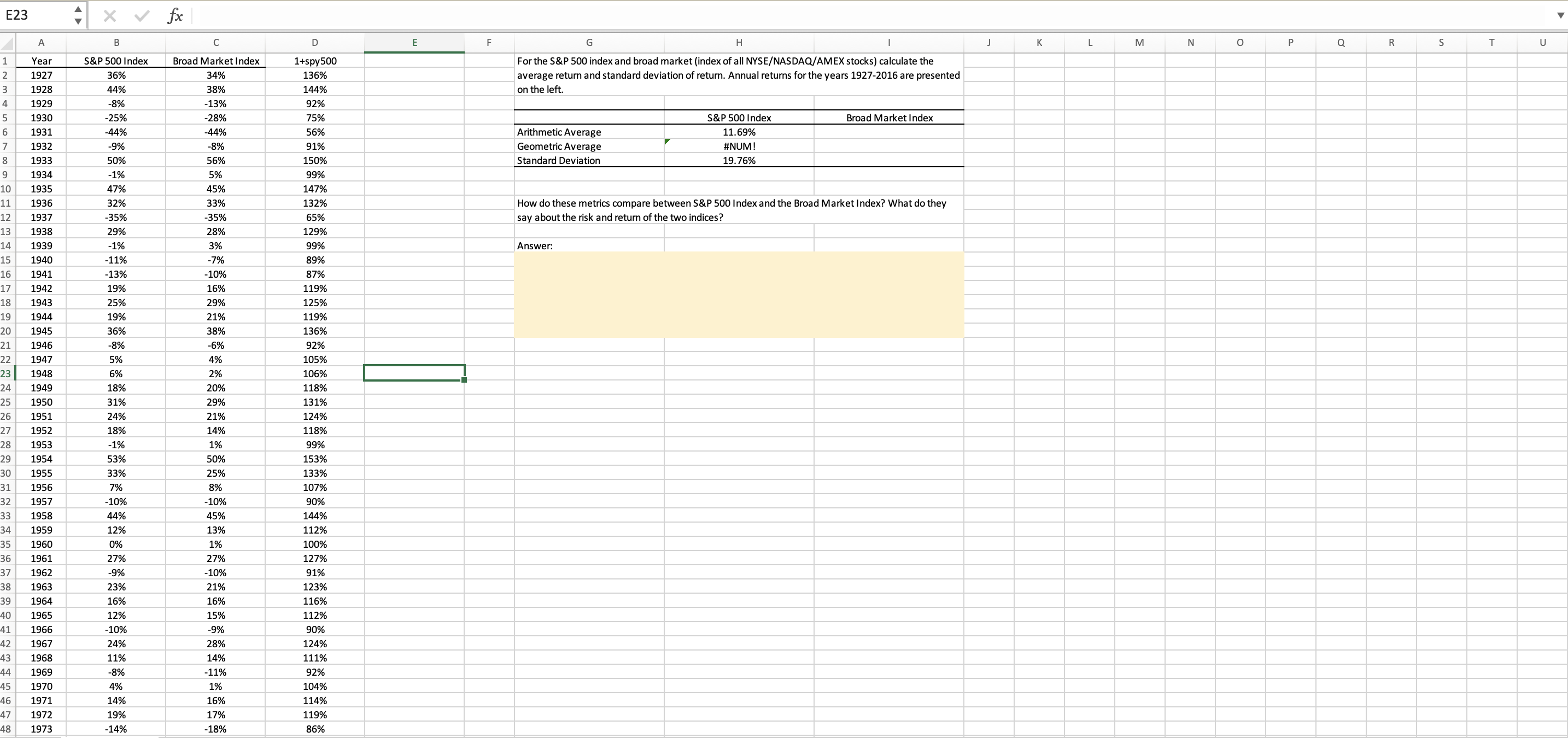  Please show how to compute the arithmetic average, geometric average, and