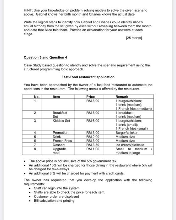 requred flowchat this question need a flowchat for fastfood application. from the