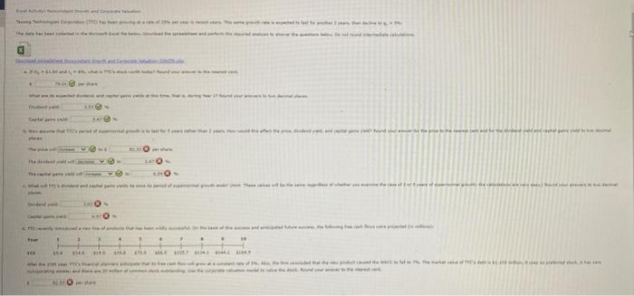  ch 9 excel sheet I can't figure out the rest of