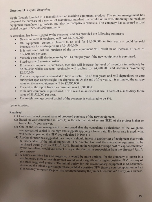  Explain step by step how we got the numbers Question 11: