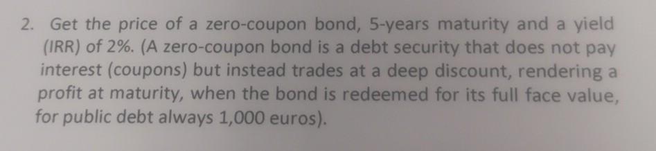  Can you please solve this exercise 2. Get the price of