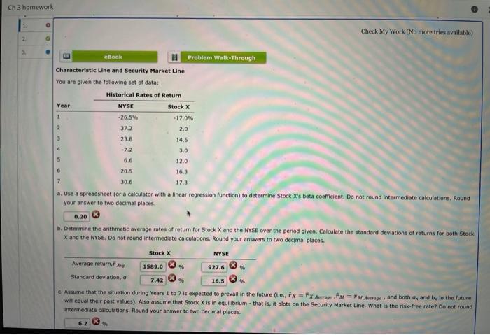 can you show work if possible? i was using excel walkthrough abd