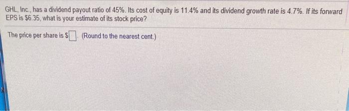 year, BHH Co. is expected to pay a dividend of $2.83 per