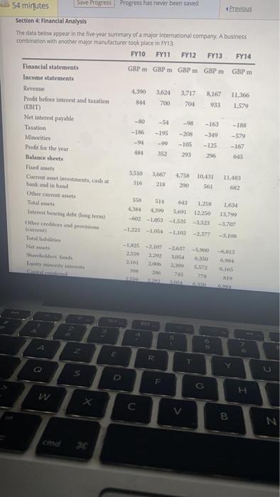  54 minutes Save Progress Progress has never been saved Previous Section