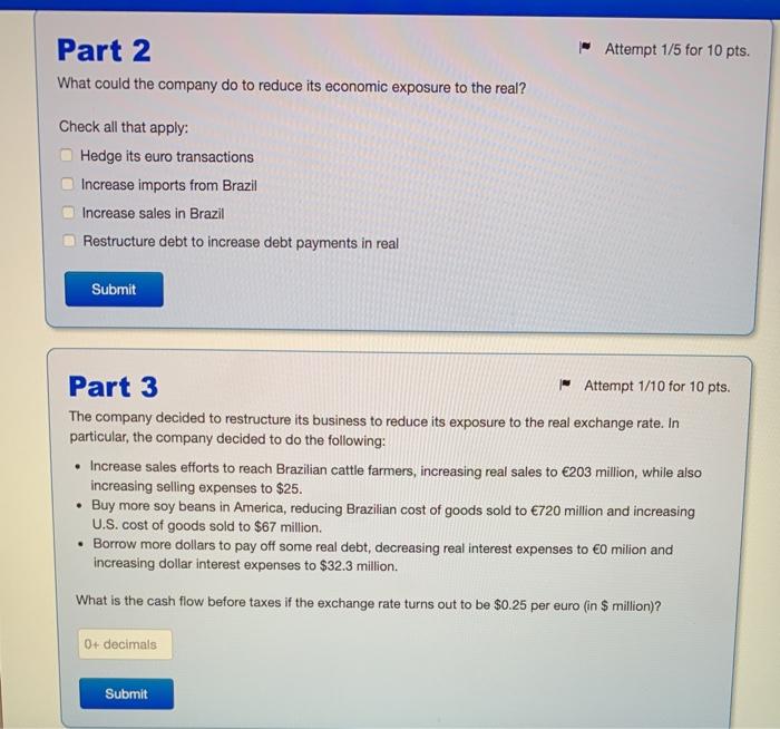 It imports soy beans from Brazil and also sell some products there.