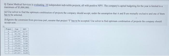please show all work/formulas excel on how to solve. will upvote once