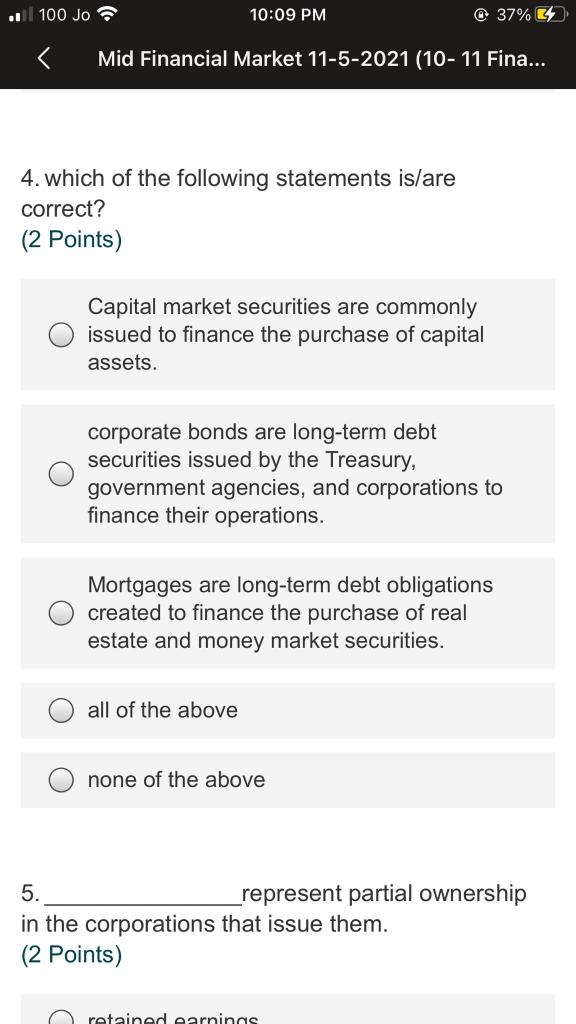 i need the answer quickly 100 Jo 10:09 PM 37%