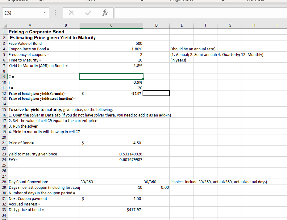  help me find all cells in excelsheet. Please provide formula. C9