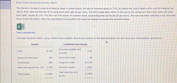 can you please help me solve this in wxcel ? Excel Online