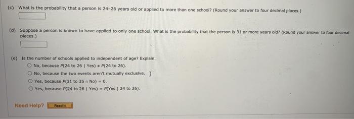 or not they had applied to more than one school. After gathering