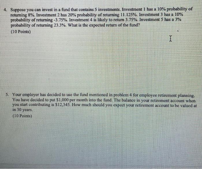 to use the fund mentioned in problem 4 for employee retirement planning,