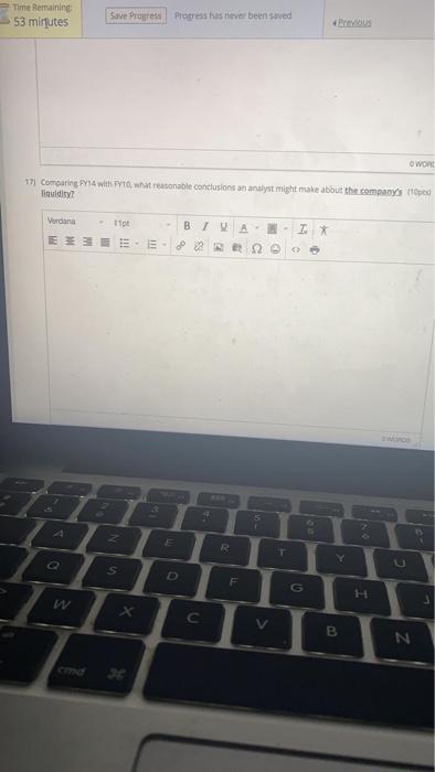 the five-year summary of a major international company. A business combination with