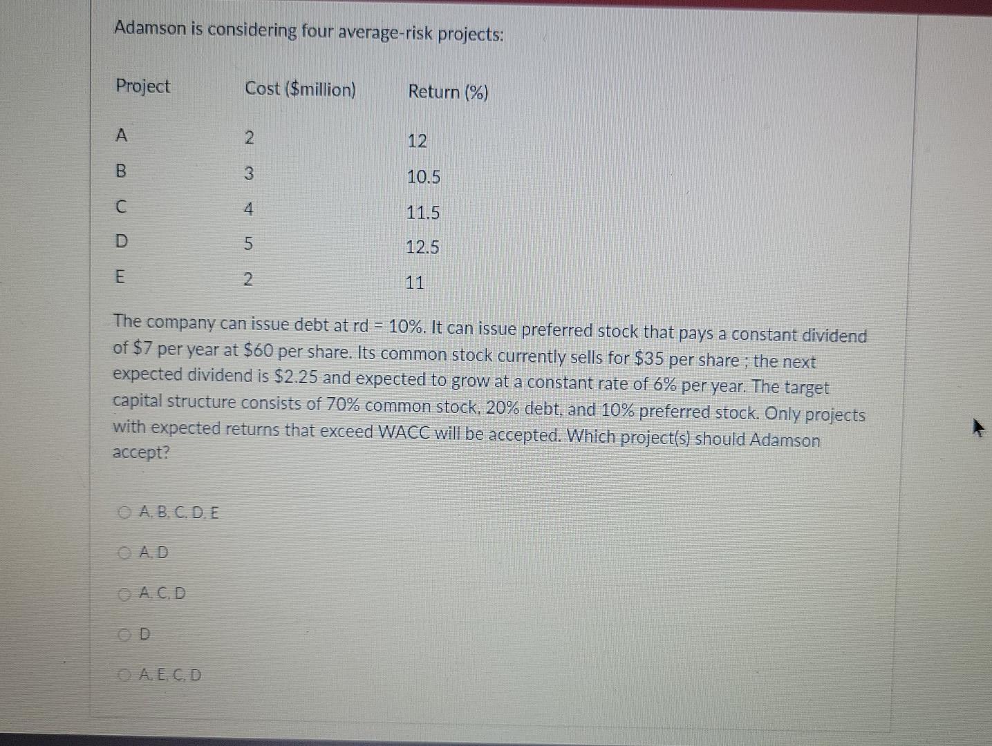 please answer both need answer now in 10 mins. Adamson is