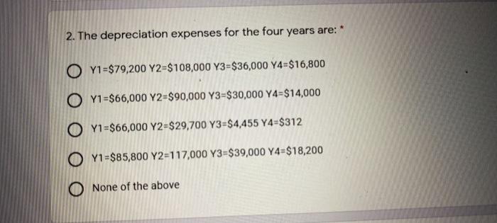 for four years. The proposed project has the following features: Initial cost