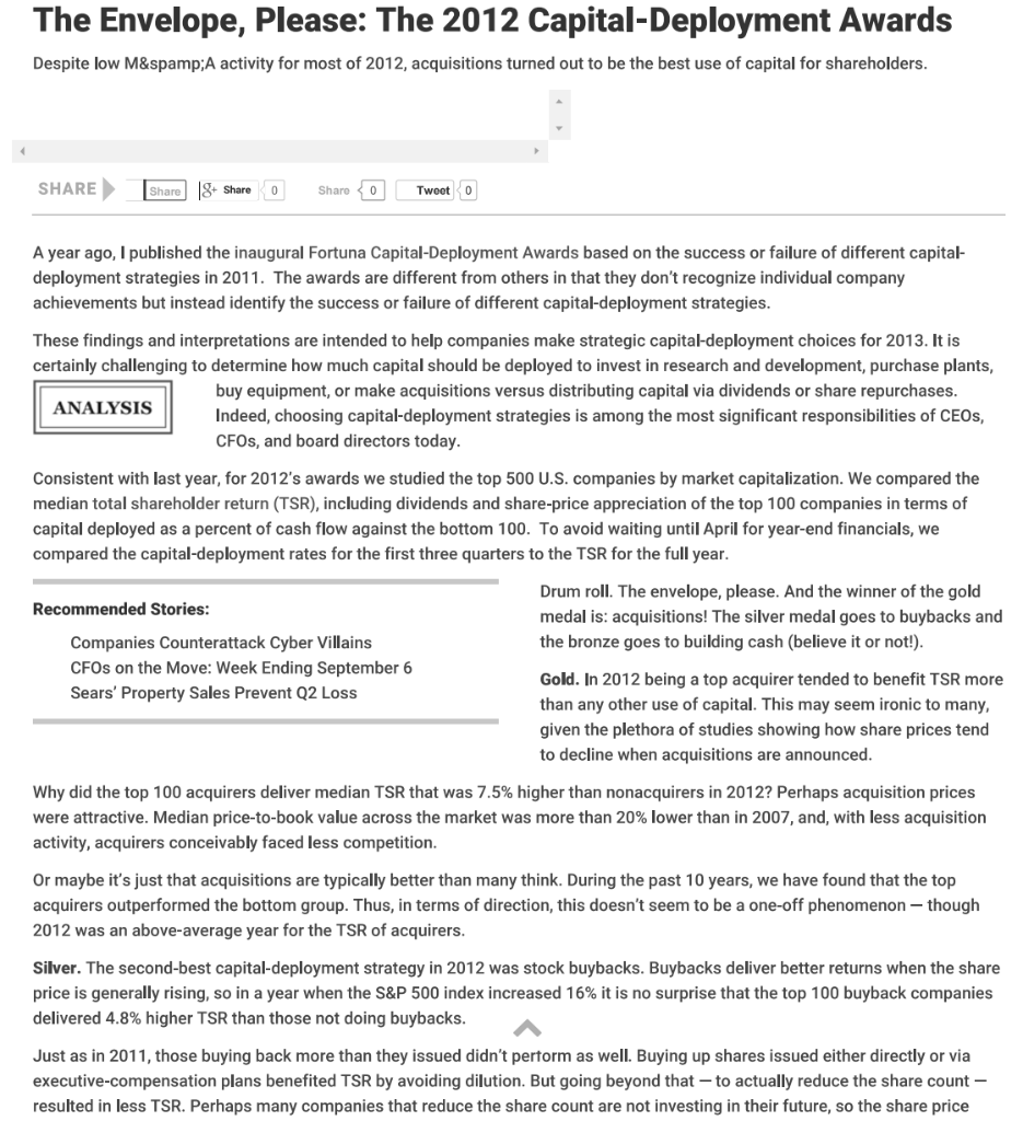 Is it reasonable to conclude from reading the article that firms would