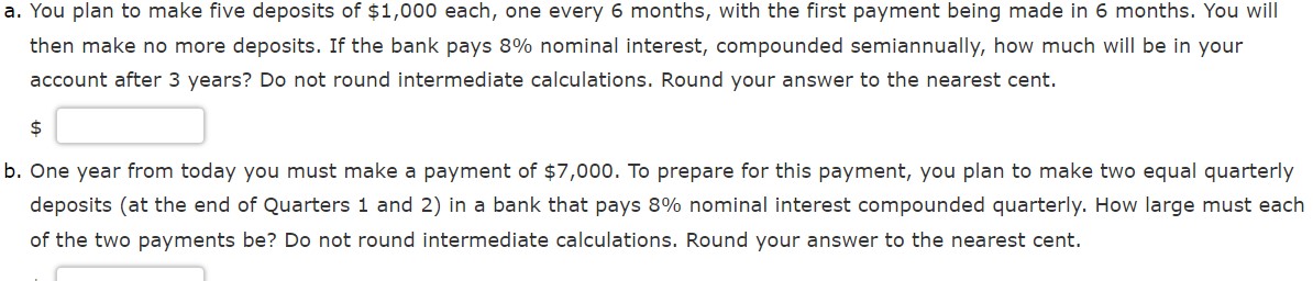  Show me the steps to solving this financial problem 