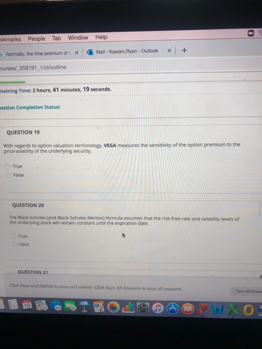  okmarks People Tab Window Help Mail - Kasiarz, Ryan - Outlook