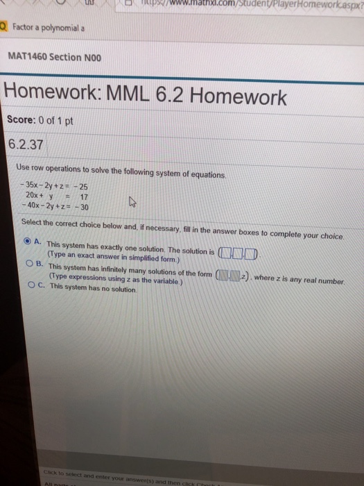 (..) l ? ntips //www.matha.com/studenUPlayerHomeworkaspx? , th. O Factor a polynomial