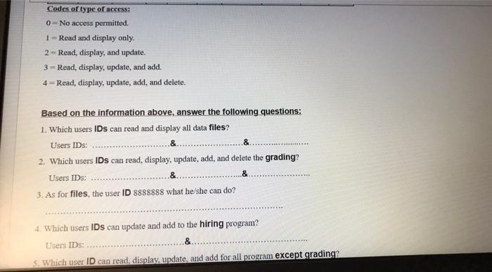 matrix, which specifies who part of the IT System of what they