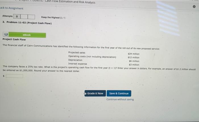  Toan How Estimation and Risk Analysis ack to Assignment Attempts 0