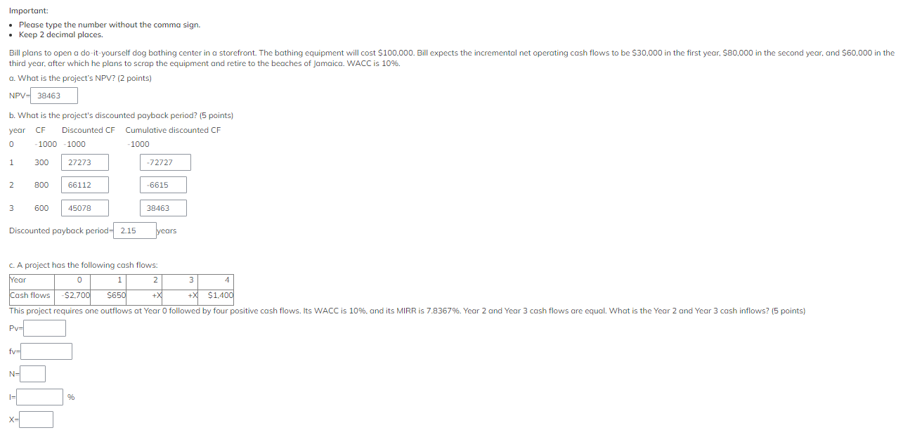  Important: . Please type the number without the comma sign. Keep