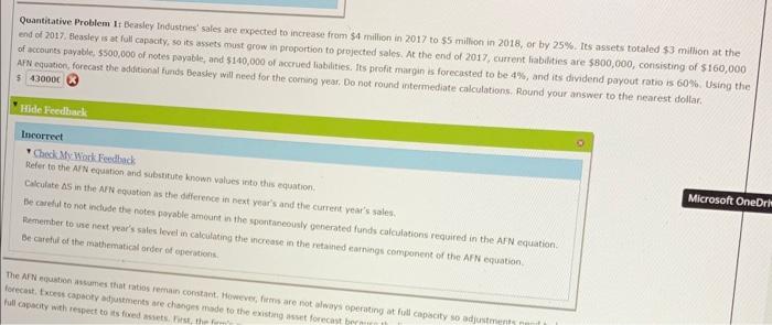  Quantihative Problem It Bensley lndustnes' sales are expected to increase from