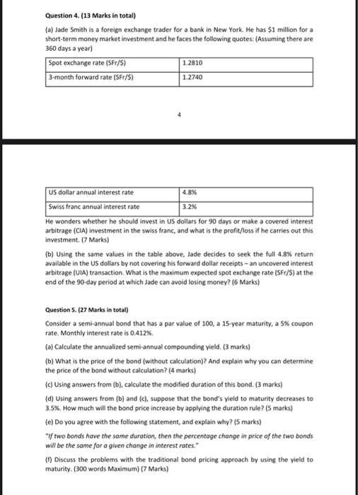 question 4 and 5 Question 4. (13 Marks in total) (a) Jade