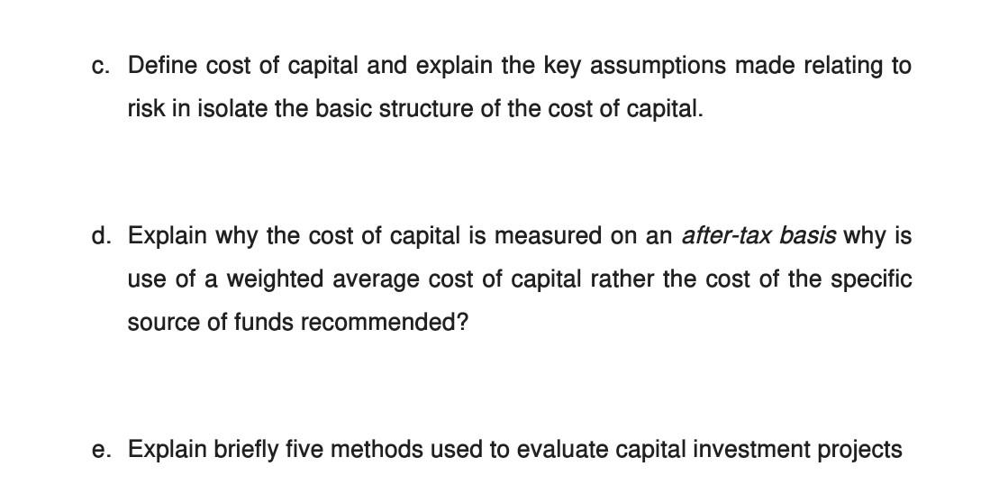 Can u help me in this plz c. Define cost of