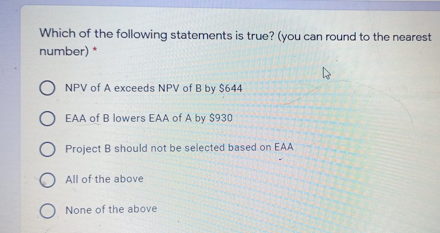 B 2 3 1 YEARS PROJECT A CF -$15,000 $10,000 $8.000 $6,000