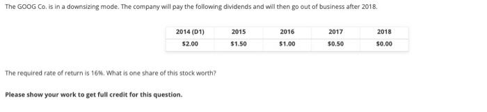 Need Help with Finance Question. Please answer with as much detail as