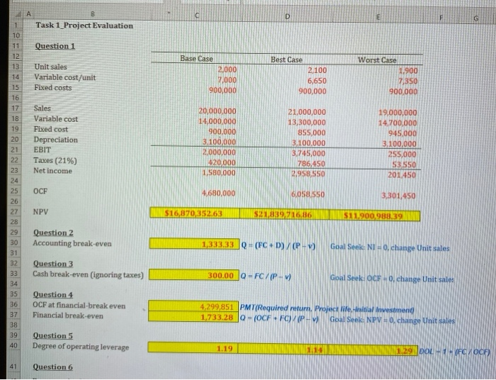  I really only need help with question number 6 but I'm