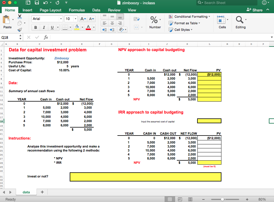  zimboozy - inclass Q Search Sheet Home Insert Page Layout Formulas