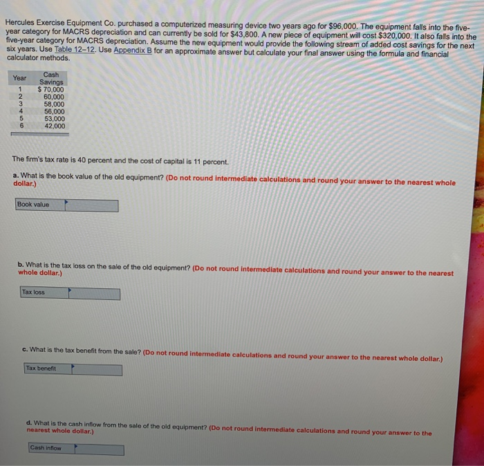  information is in order last two screen shots are appendix. Hercules