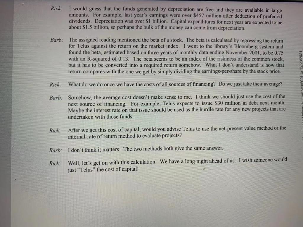 in November 2001. Both had read an article dealing with the cost