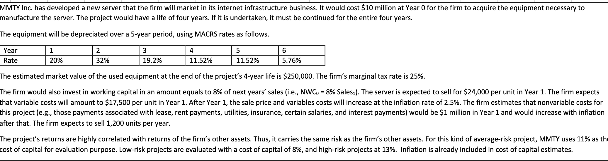 Build a template to calculate NPV and IRR. using excel and show
