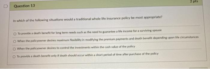 or I will down vote. 2 pts D Question 11 Judy has