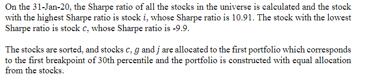 that higher-Sharpe investments have higher realised returns in the markets? In this