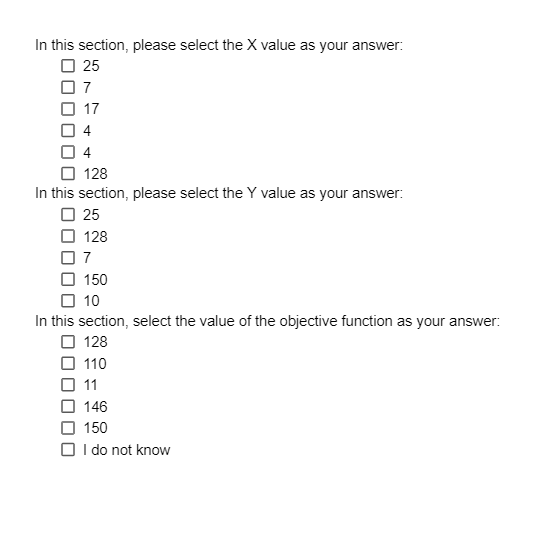 X c) Y Given: Max: 4X + 4Y s.t. 3X +5Y