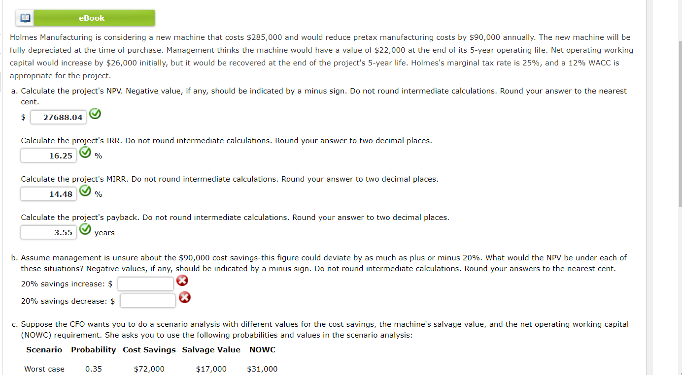  Please answer part b and c. If you are to only