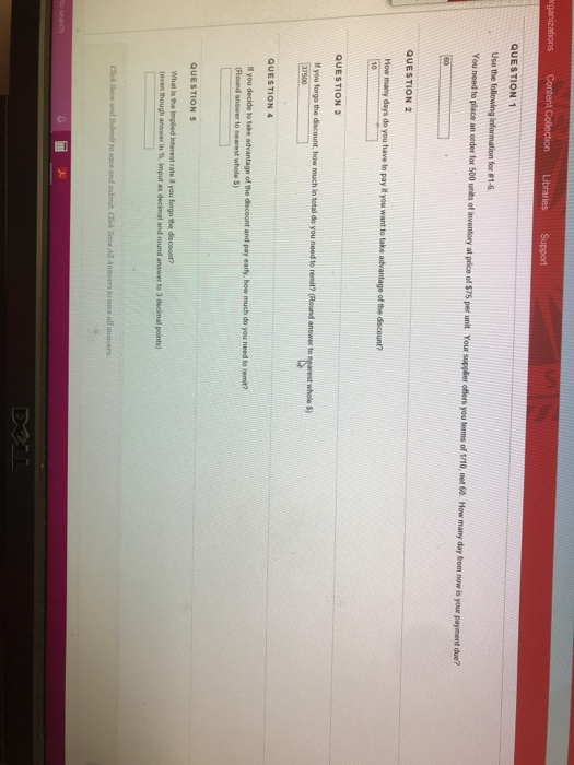  please answer question 4 and 5 based on the information given.