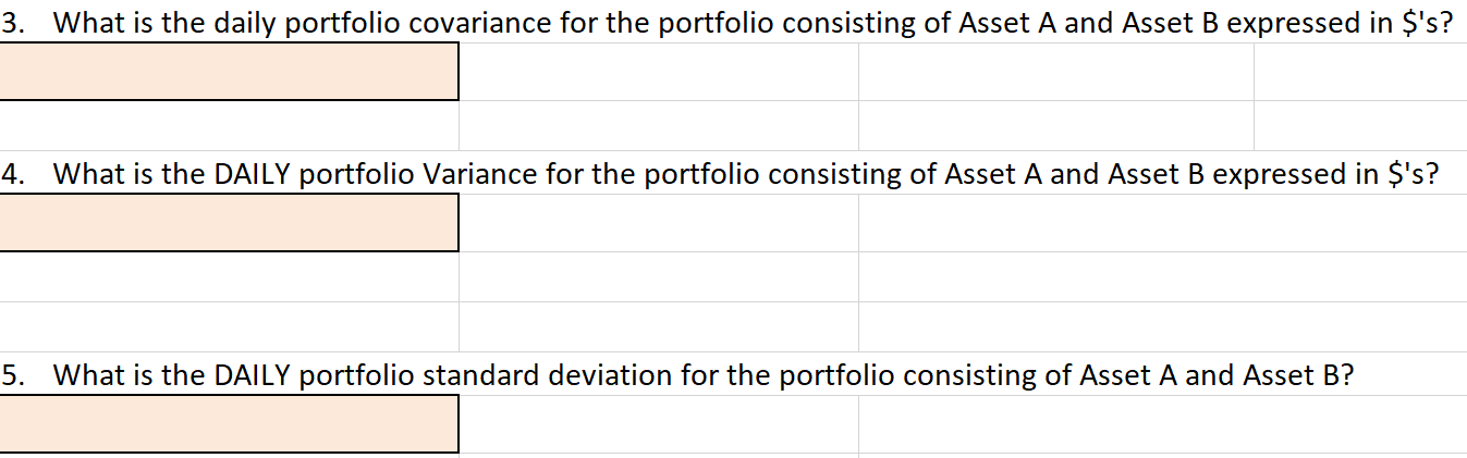 9. Asset Position Size Correlation (A,B) Annual Volatility or Annual Standard Deviation
