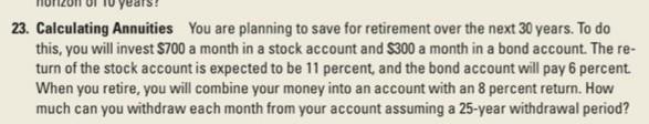 pay you $6,000 per year for nine years, whereas Investment Y offers