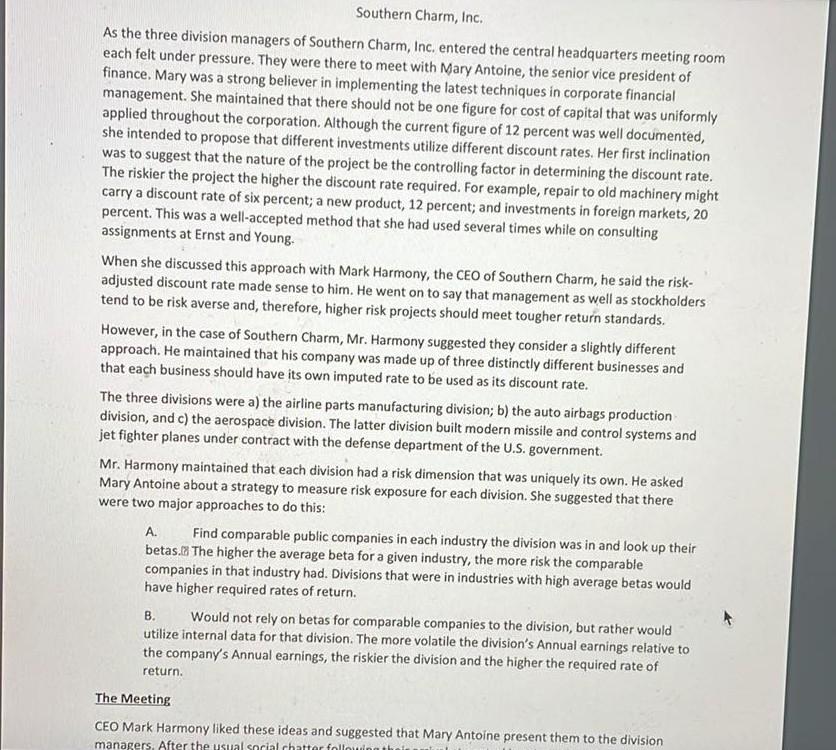  please help with all 4 parts!! :) As the three division