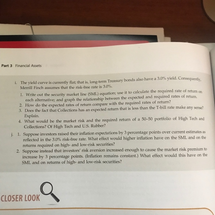  Security: High Tech , Return, r^: 9.9%, Risk (Beta): 1.31 Security: