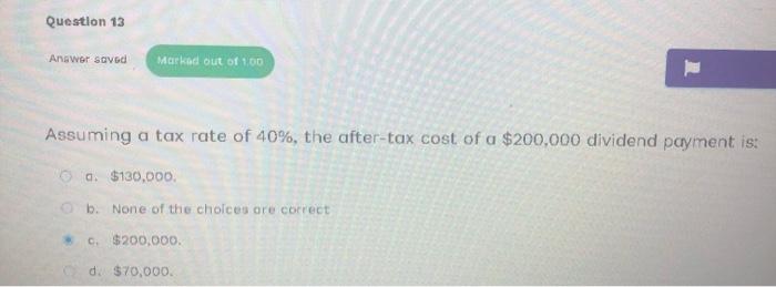 liabilities plus assets. Select one: True False It is not possible for
