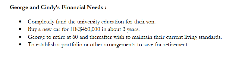 a. Feasibility of the Financial Goals b. Investment Preferences c. Investment Strategies