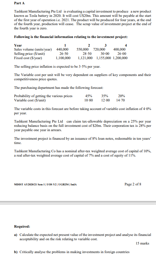 Please help me to solve both questions ))) 4 Part A