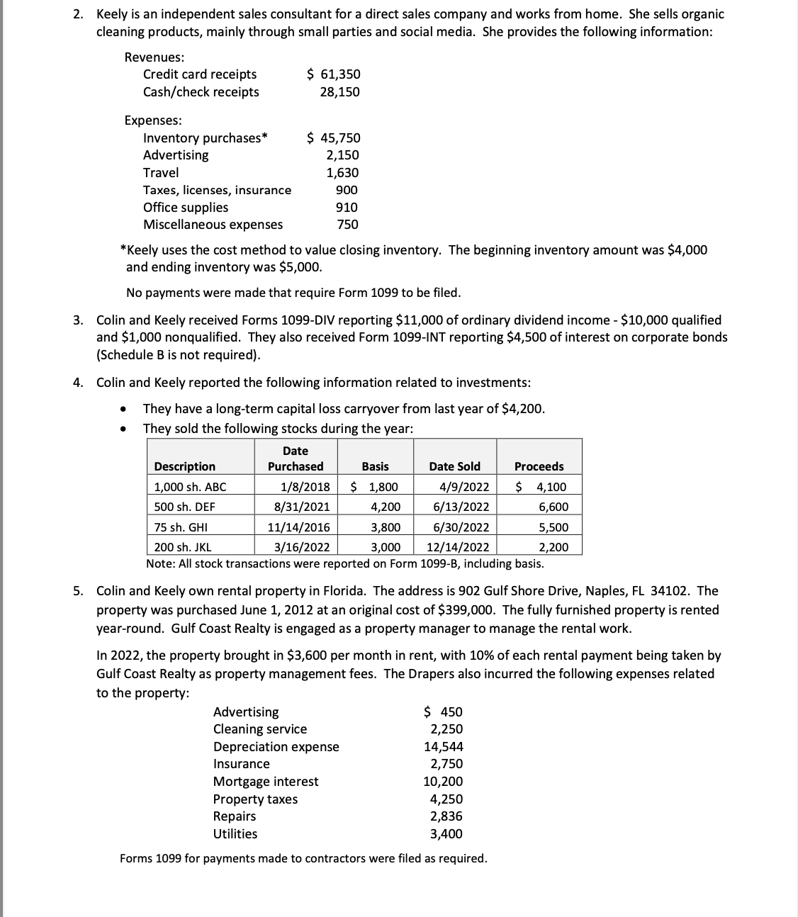 \hline \multicolumn{2}{|l|}{ ITEMIZED DEDUCTIONS (Below-the-Line) } & Amount & \multicolumn{1}{|c|}{ Memo }